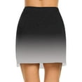 thumbnail image 3 of gbyLJF Women's 2 in 1 Tennis Golf Skirts High Waist Gym Workout Skorts Underneath Quick Dry Athletic Running Skirt Black XL, 3 of 6