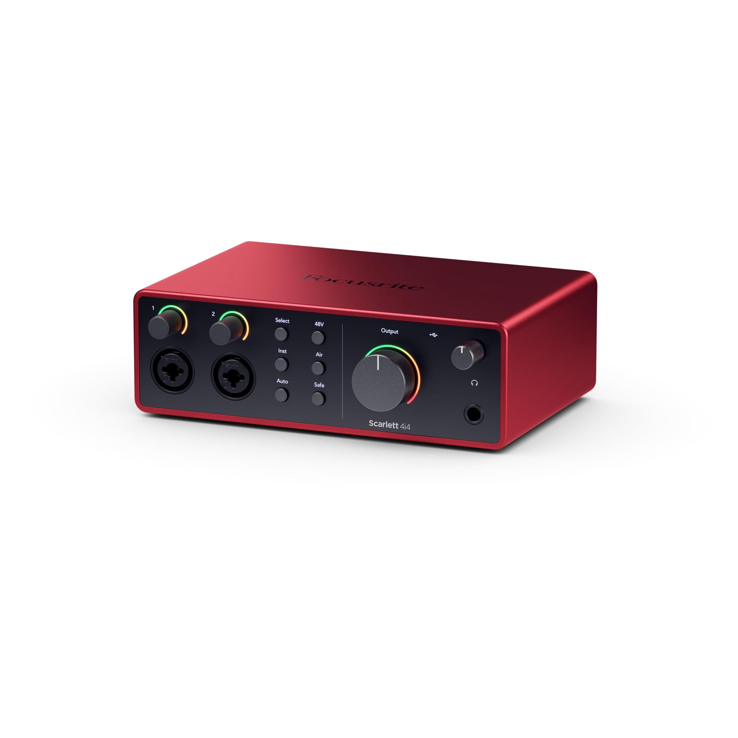 Focusrite Scarlett 4i4 4th Gen USB-C Audio Interface Bundle with Mic, Headphones & Software