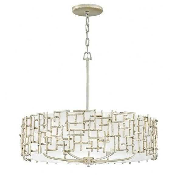 Fredrick Ramond Lighting - Farrah-6 Light Medium Drum Chandelier in Transitional
