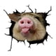 thumbnail image 4 of Creative 3D Funny Pig Etiqueta de la ventana del coche Gráficos de animales Pegatinas de vidrio a prueba de agua Durable Pasta de la ventana del coche A Gloria Adhesivo para ventana de coche, 4 of 9