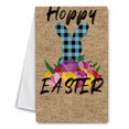 thumbnail image 1 of Toalla de cocina Farfi de microfibra suave con absorción de agua, con estampado de conejo de Pascua, para uso diario (tipo I), 1 of 8