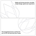 thumbnail image 3 of OULII E27 Socket Lampshade Frame DIY Wire Iron Chandelier Holder 18x18 Craft Pot Light Stand 2pcs, 3 of 8