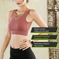 thumbnail image 6 of Ladies Longline Sports Bra High Impact Yoga Tops Built In Bra Crop Top Sports Bra Wireless Racerback Bra Female Lingeries, 6 of 9