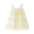 thumbnail image 2 of LYHaoo Toddler Girls Sleeveless Holiday Party Festival Floral Dress Dance Party Dresses Clothes，Vintage Girls Dress Sizes 3-4 Years Yellow, 2 of 5