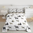 thumbnail image 2 of Homewish Animal Deer Bedding Comforter Set 2pcs for Female Men Adults,Geometric Plaid Grid Twin Comforter Sets Microfiber,Jungle Woodland Wildlife Breathable Bedding Set,Lightweight Room Decor, 2 of 8
