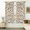 Mushroom and Toadstool White Pattern, variant on Mushroom and Toadstool Black Pattern Pinch Pleat Semi Sheer Linen Curtains, Pinch Pleat Drapes with Hooks & Rings, Privacy Sheer Gifts for Living Room Bedroom,40"x108"