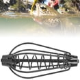 thumbnail image 4 of Juego de 6 piezas, 30 g cada una, ideal para señuelos de pesca y cestas de alimentación, jaula de cebo portátil de metal para pescadores con acabado negro duradero, 4 of 8