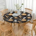 thumbnail image 3 of Nightmare Before Christmas Halloween Pattern Round Fitted Tablecloth with Elastic Edge,Dining Table Cover Waterproof,Outdoor Round Tablecloth for Camping,Dining,Indoor and Outdoor, 3 of 7