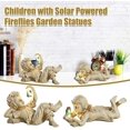 thumbnail image 3 of Al aire libre con luz solar, Firefly Jar Garden Boy Girl Estatua, Decoración Jardín Esculturas y estatuas al aire libre Adepaton WMPH-1494-1, 3 of 5