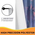 thumbnail image 6 of Japanese Anime Blackout Curtains for Kid Girls Boys Bedroom, Ncient Temple Purple Plum Blossoms Rod Pocket Curtains for Bedroom Living Room, W84 x L84 Inch, 6 of 6