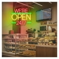thumbnail image 1 of "We're Open 24/7"Neon Sign, Open Welcome Sign Window Open Sign, Shop Open Wall Art Restaurant Business Open Sign 35cm/40cm/50cm, 1 of 2