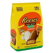 Reese's Milk White Creme Peanut Butter Easter Egg Variety, (88.2 Oz, 145 Pieces)