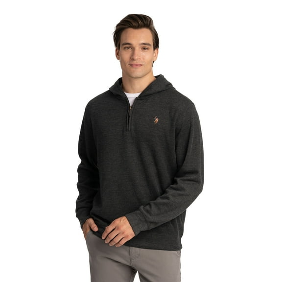 U.S. Polo Assn. Men's Flatback Quartzip Hoodie