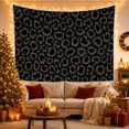 thumbnail image 3 of Stylized Cheetah Print Pattern on a Grey and Black Background, Dramatic Minimalist for Wildlife Fans, Modern Animal Wall Art, Birthday Gift Tapestry Wall Hanging for Bedroom and Living Room, 3 of 7
