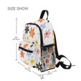thumbnail image 3 of FORMRS School Backpack with Front Zippered Pocket 12" Student Travel Daypack, Colorful Retro Floral, 3 of 6