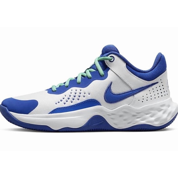 Nike Mens Fly.by MID 3, WHITE/GAME ROYAL-GREEN GLOW, 9 UK (10 US)