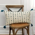 thumbnail image 2 of Rizzy Home Geometric 14" x 26" Poly Filled Pillow with Cotton Cover-Natural, 2 of 5