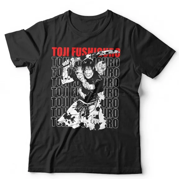 Toji Fushiguro Anime Jujutsu Kaisen Manga Geto Suguru Gojo Retro Unisex T-Shirt, up to size 5XL