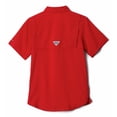 thumbnail image 2 of Camisa Columbia PFG Tamiami de manga corta para niños, color rojo Spark XS, 2 of 2