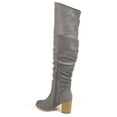 thumbnail image 4 of Journee Womens Kaison Wide Calf Stacked Heel Over The Knee Boots, 4 of 10