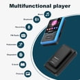 thumbnail image 4 of MUSICOZY 32GB MP3 Player with Bluetooth 5.0,Portable Clip Music Player with Radio, Pedometer, Voice Recorder,Earphones,Support Support up to 128GB, Mini Sport MP3 MP4 for Running Gym Students (Blue), 4 of 7