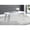 White, variant on Sleek White & Chrome Finish / Ideal for Living Room Entertaining / Extra Surface Space with Pull - out Tabletop