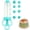 Blue, variant on YAZHPA Cupcake Injector/Decorating Icing Set, 9-Piece Set, Stainless Steel Laminating gunCookie gunSqueeze cookie makerCream laminating gunLaminating nozzleSoluble beansBaking tools (Yellow 9pcs)