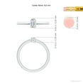 thumbnail image 4 of ANGARA Natural Emerald-Cut Diamond Solitaire Ring in 14K White Gold for Women (Size-5x3mm| Color-H| Clarity-SI2) | April Birthstone, Anniversary, Jewelry Gift for Women | Natural Diamond Ring, 4 of 8
