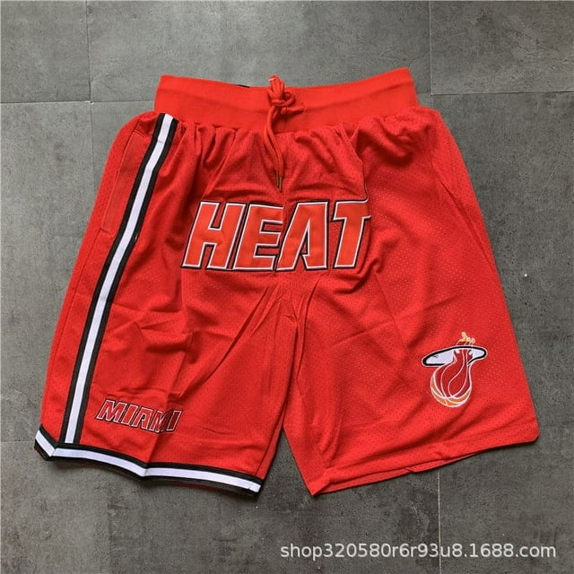 NBA Lakers Raptors Heat Grizzlies Men's Basketball Shorts Embroidered Game Basketball Training Shorts-XICEN