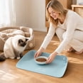 thumbnail image 6 of Waterproof Feeding Mat for Cat Small Dog Foldable Pet Food Mat Easy to Clean Non-Slip Water Bowl Placemat for Indoor Kittens Puppies Durable Floor Protector Tray,Yellow,Yellow, 6 of 6