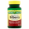 Spring Valley Bilberry Extract General Wellness Dietary Supplement Softgels, 250 mg, 60 Count