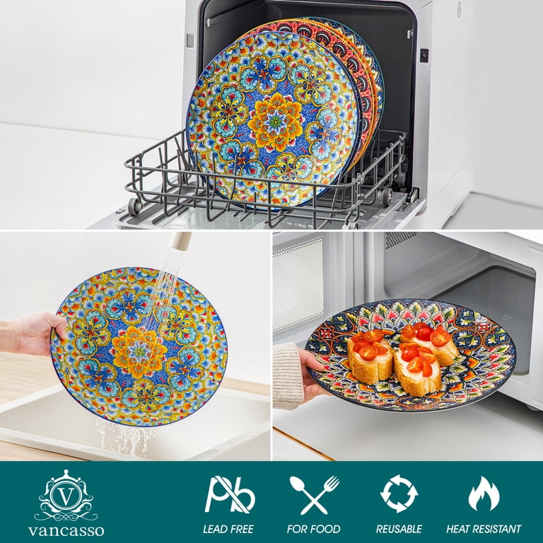 Vancasso Lumi 10.5" Bohemian Dinner Plates Set of 6 photo 3