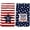 Stars Stripe God Bless America, variant on 4th of July Patriotic Kitchen Towel, Independence Day Red Blue Star Absorbent Dish Cloth, Set of 2 Gray Buffalo Plaids Hand Drying Soft Dish Towels for Kitchen Decoration, 18 x 26 Inch