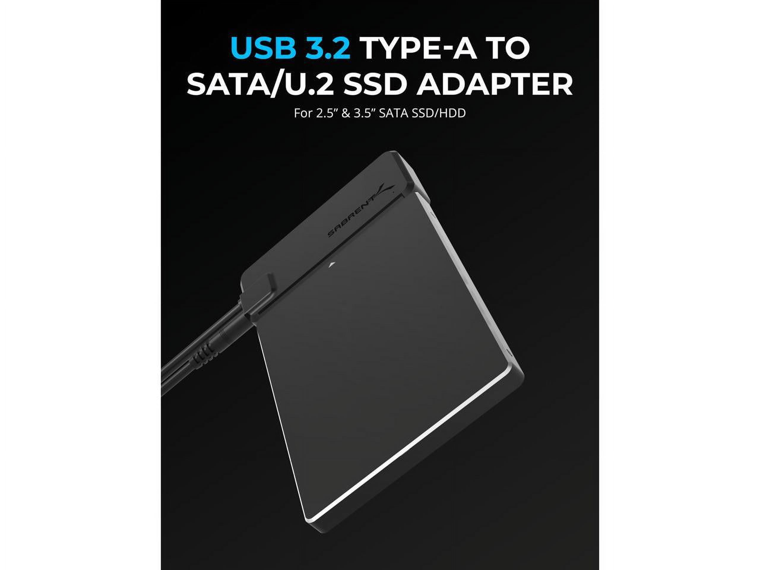 SABRENT USB 3.2 Type A to SATA/U2 SSD Adapter Cable [EC-U2SA]