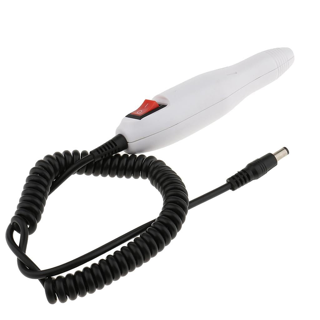 EHJRE 2 Pieces Electric Nail Drill Bits File Tool Machine Acrylic Manicure Pedicure Pen Shaper Replacement Handle Handpiece