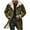 Army Green, variant on Miluxas Mens Faux Leather Jacket Cozy Sherpa Fleece Lined Bomber Jackets Winter Coat Suede Faux Fur Trench Coat