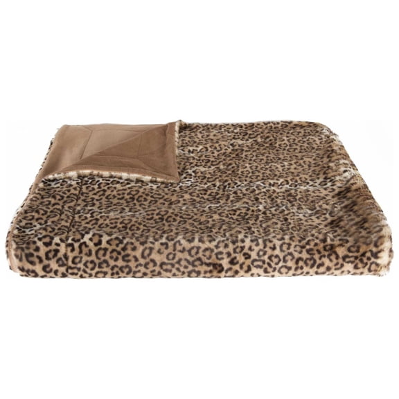 50" x 60" Burke Leopard Fur   Throw