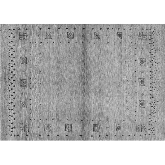 Ahgly Company Indoor Rectangle Abstract Gray Contemporary Area Rugs, 7' x 9'