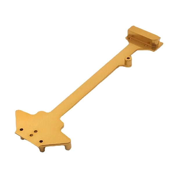 Vogacara Placa de segundo piso para coche teledirigido, placas de Metal para vehículo, modificación de juguete para automóvil, repuesto de repuesto Kits de construcción modelo Oro Vogacara FN012232-03B
