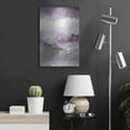 thumbnail image 6 of Luxe Metal Art 'Midnight At The Lake III Amethyst Gray Crop' by Mike Schick, Metal Wall Art, 16"x24", 6 of 9