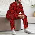 thumbnail image 7 of Lsque Ladybugs 1 Pattern Long Sleeve Pajama Set for Men - Soft 2-Piece Sleepwear and Loungewear Set with Pockets, Comfy Nightwear-Small, 7 of 7