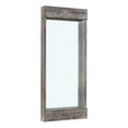 thumbnail image 6 of Danya B. Distressed Wood Framed Rectangular Wall Mirror - 28 x 12 inch, 6 of 8