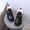 Black, variant on Girls' Ankle Boots Toggle Lace Plush Collar Faux Leather Platform Winter Boots 7