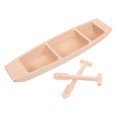 thumbnail image 5 of Vintage Fishing Decor Mini Paddle Wooden Boat Office, 5 of 8