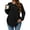 Black, variant on LANREMON Women's Plus Size Crewneck Long Sleeve Tops Casual Lightweight Fall Pullover Tunic Sweaters Shirts
