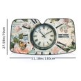 thumbnail image 6 of Awypu Flowers Butterflies Vintage Windshield Sun Shade Protector Blocks UV for Vehicle SUV Truck 51.18*27.59 in, 6 of 7