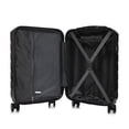 thumbnail image 4 of 2-Piece Carry-On Suitcase Set, TSA Locks Hardshell Spinner Wheels, Ultra-Lightweight Expandable Cabin Bag, Scratch-Resistant for Air Travel Business International Flights, Black, 4 of 9