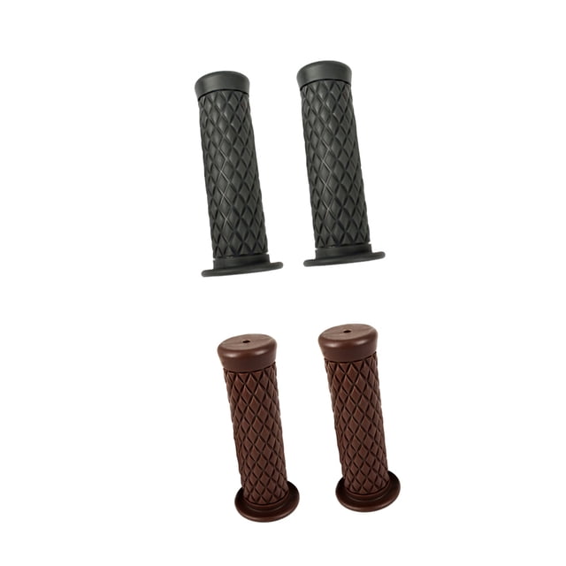 2 Pares Agarraderas de Manilr Reempzo para Motocicleta de Gris y Marrón Sunnimix Puños de manillar de motocicleta