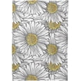 thumbnail image 2 of SKYSONIC Daisy Flower Tablecloth Waterproof Washable Polyester Square Table Cover Durable Tablecloth for Kitchen Dining Table Party Decor (54 X 54 Inch), 2 of 7