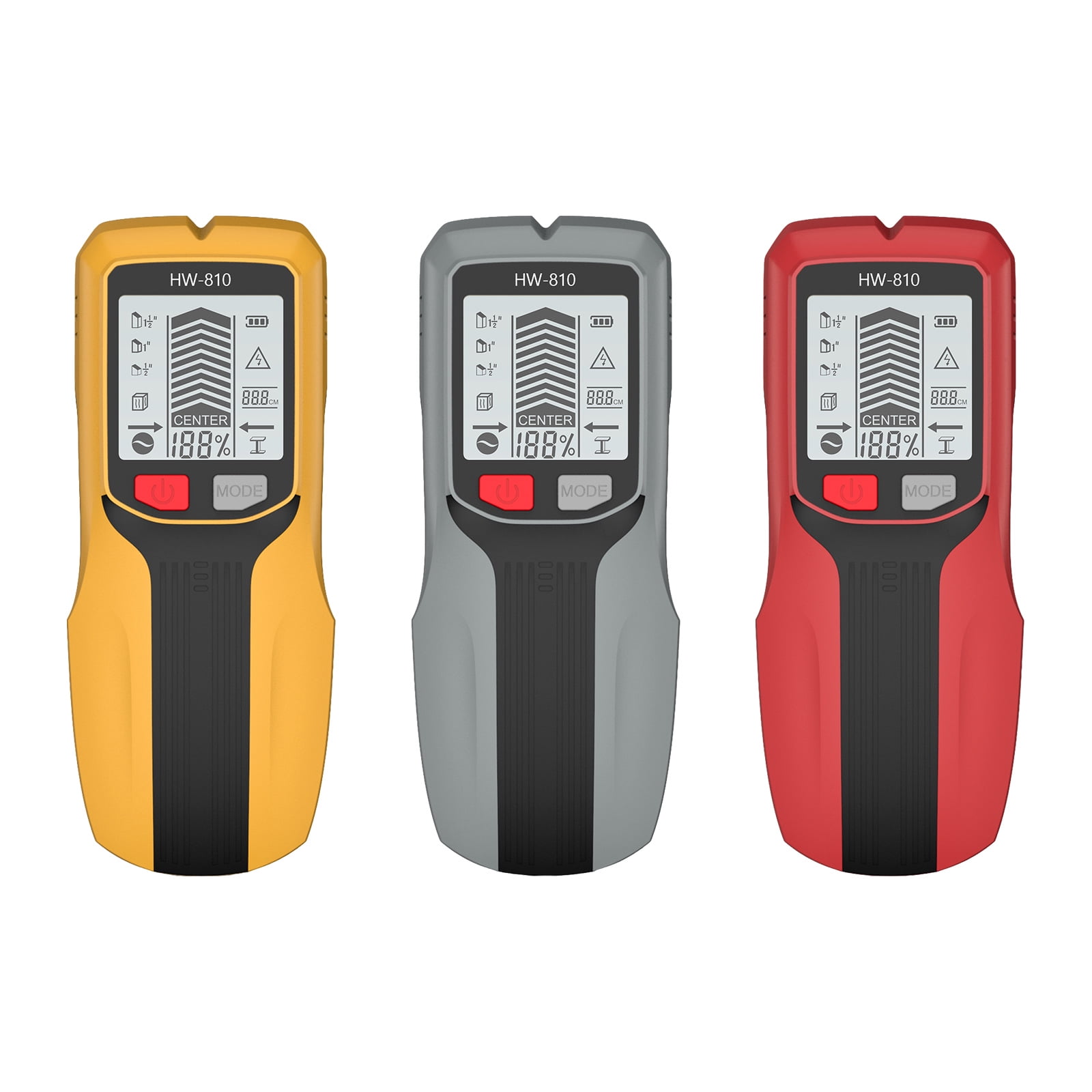 Lightweight 5 in 1 Wall Detector for Quick and Easy Detection of Metal Cables and Structural Studs Wall Scanner